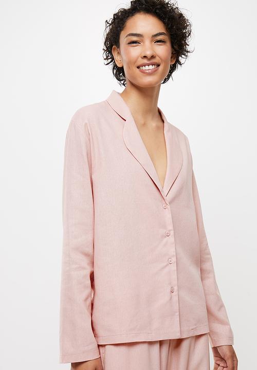 Superbalist - Sleep shirt & pants set - dusty pink