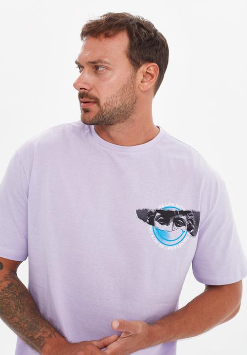 Trendyol - Smiley back print tee - lilac