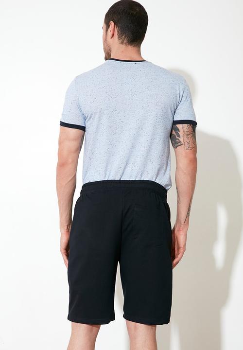Trendyol - Leg printed shorts - navy