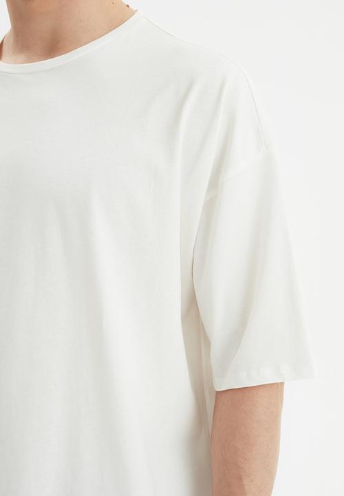 Trendyol - Let's do it together back print tee - ecru
