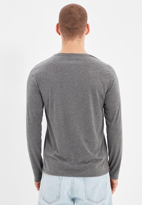 Trendyol - Lonzo long sleeve 2 pack tees - black & grey