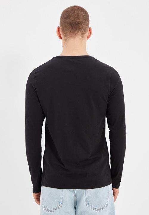 Trendyol - Lonzo long sleeve 2 pack tees - black & grey
