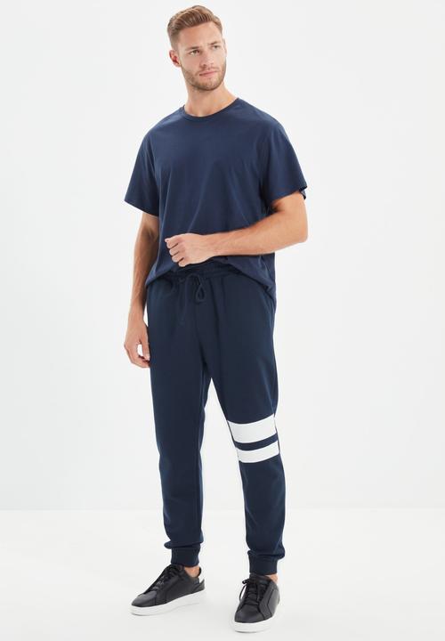 Trendyol - Double side stripe jogger - navy
