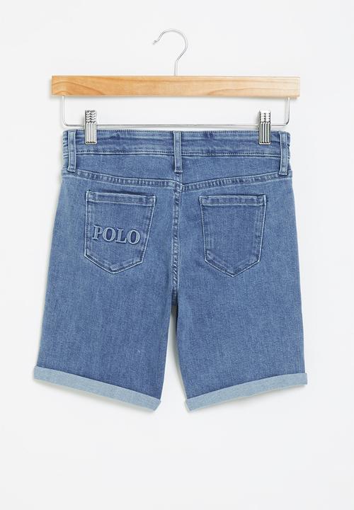 POLO - Girls pjc vivian denim short - light wash