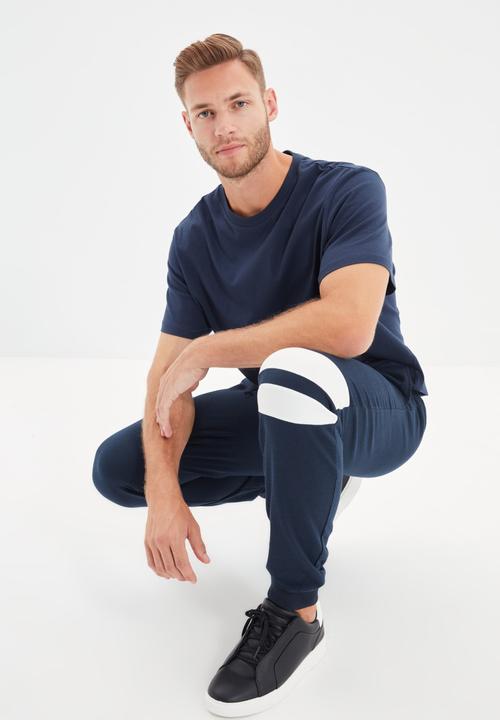 Trendyol - Double side stripe jogger - navy