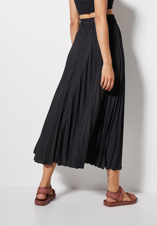 Superbalist - Maxi pleat skirt - black