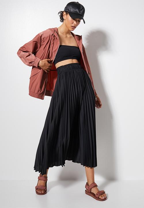 Superbalist - Maxi pleat skirt - black