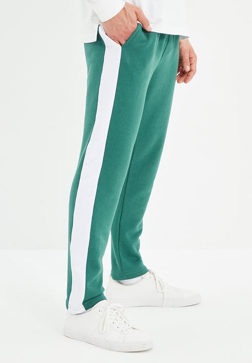 Trendyol - Side tape jogger - emerald green