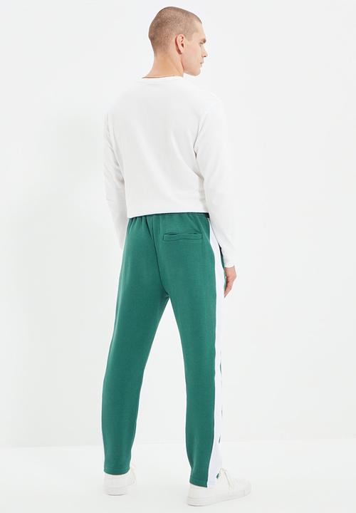 Trendyol - Side tape jogger - emerald green