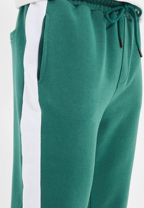 Trendyol - Side tape jogger - emerald green