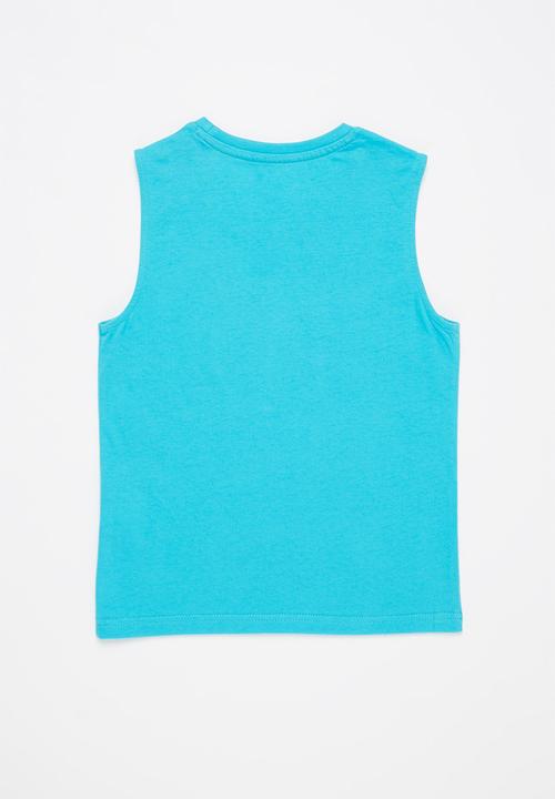 POLO - Boys bryan printed vest - turquoise