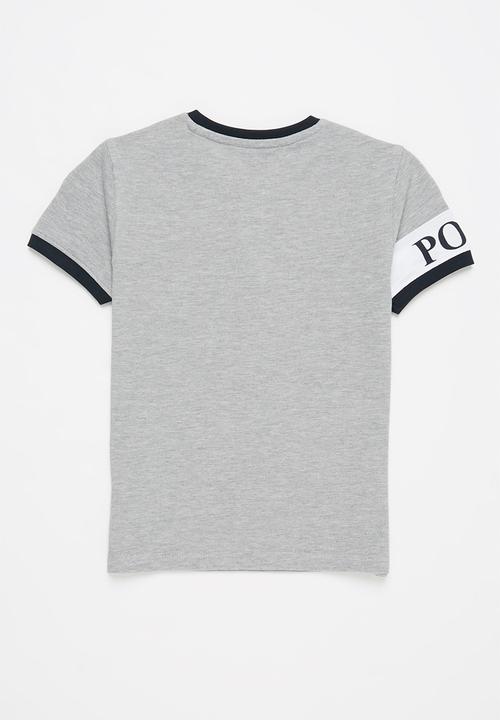 POLO - Boys dylan henley tee - grey
