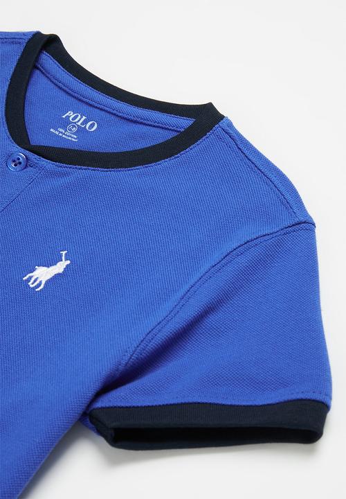 POLO - Boys dylan henley tee - blue