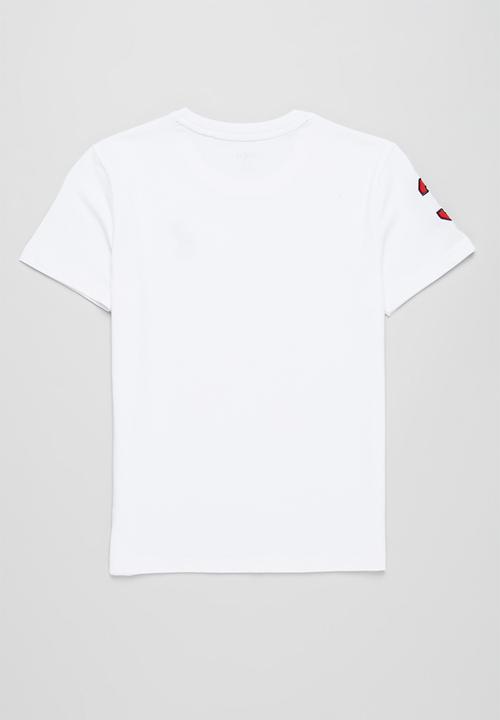 POLO - Boys jeff numerical short sleeve tee - white