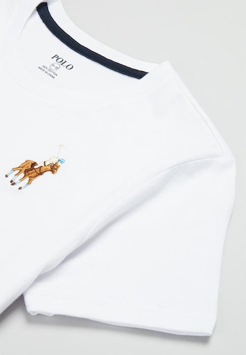 POLO - Boys jeff numerical short sleeve tee - white