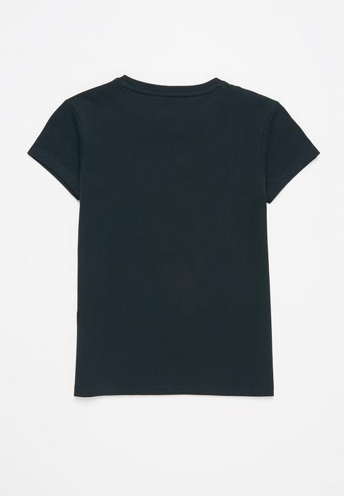 POLO - Girls chelsea embroidered tee - navy