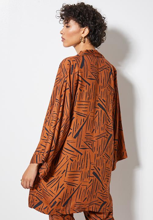 Superbalist - Short shacket - abstract sketch