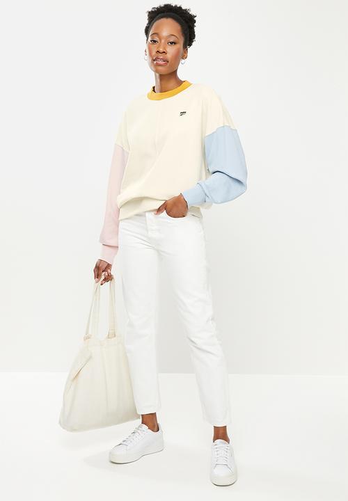 PUMA - Downtown oversized crew sweat - ivory glow
