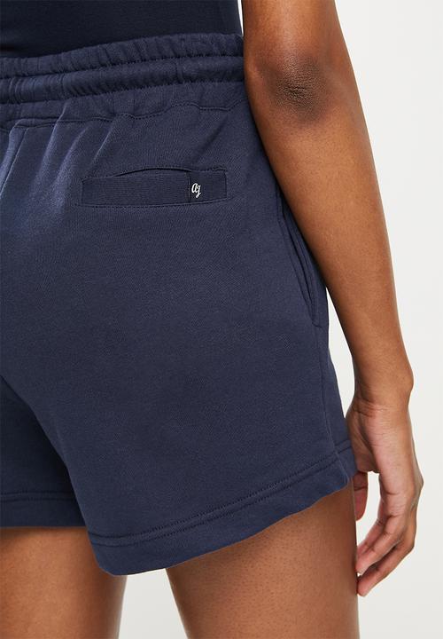 Aca Joe - Ladies aca joe unbrushed terry fleece short - navy