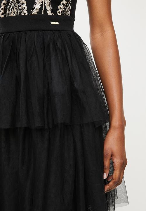 SISSY BOY - Mixed tulle dress - black