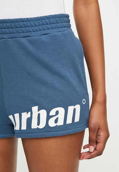 urban° - Ladies urban tonal print shorts - navy