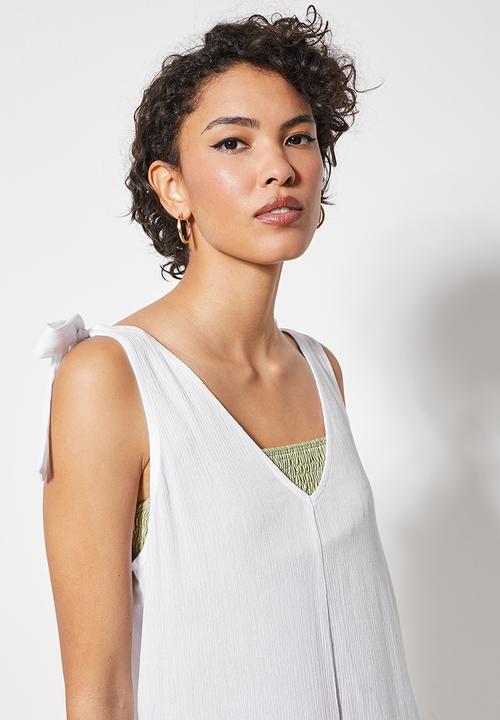 Superbalist - Tie strap romper - ecru