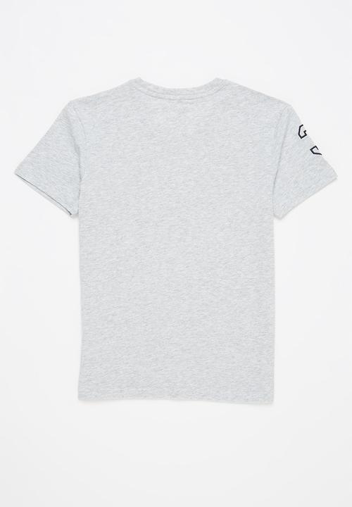 POLO - Boys james numerical v neck tee - grey