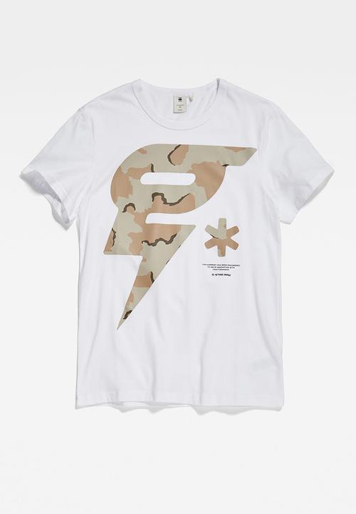 G-STAR - Graphic 13 r t s\s - white