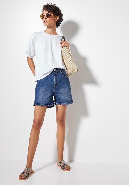 Superbalist - Puff sleeve tee - white