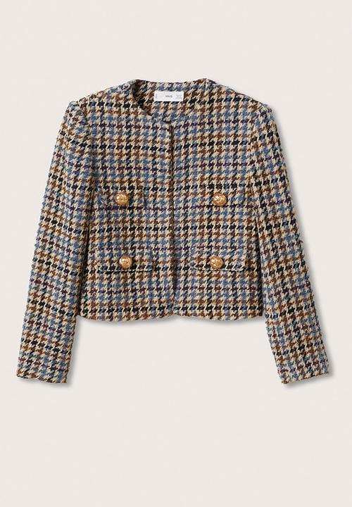 MANGO - Plus jacket colori - medium blue