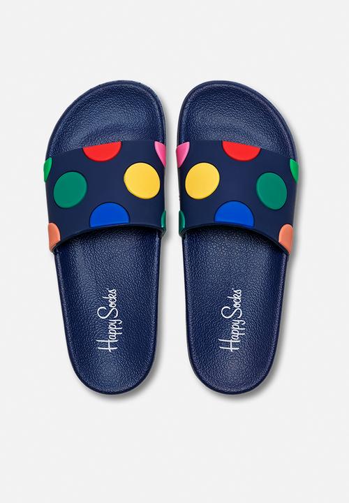 Happy Socks - Pool slider dot - black/multi