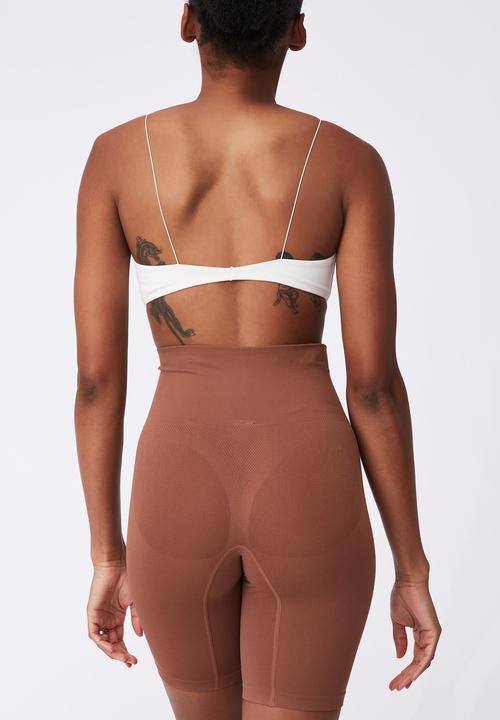 Cotton On - Smoother and shaper short - chocolate mousse