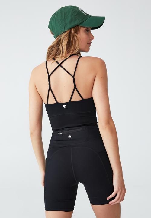 Cotton On - Ultimate strappy crop - black