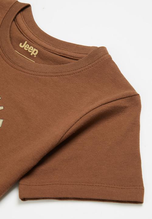 JEEP - Boys short sleeve graphic tee - brown 