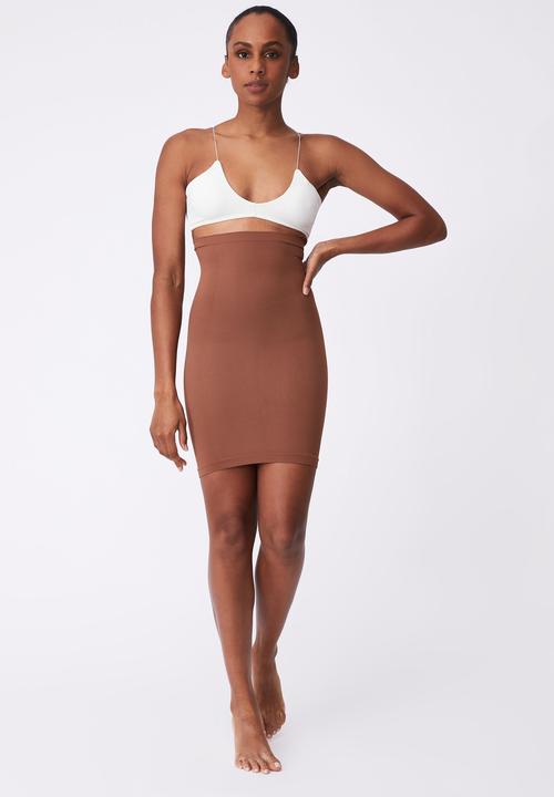Cotton On - Smoothing  skirt - chocolate mousse