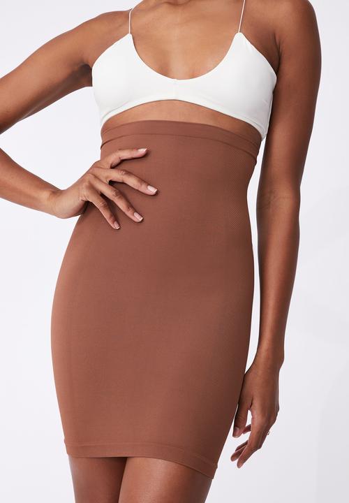 Cotton On - Smoothing  skirt - chocolate mousse
