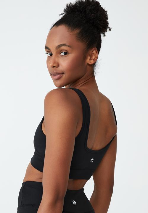 Cotton On - Ultra soft movement crop - black