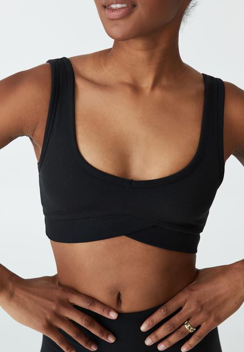 Cotton On - Ultra soft movement crop - black