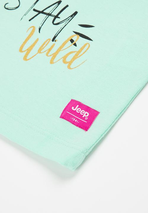 JEEP - Girls short sleeve graphic tee - mint 