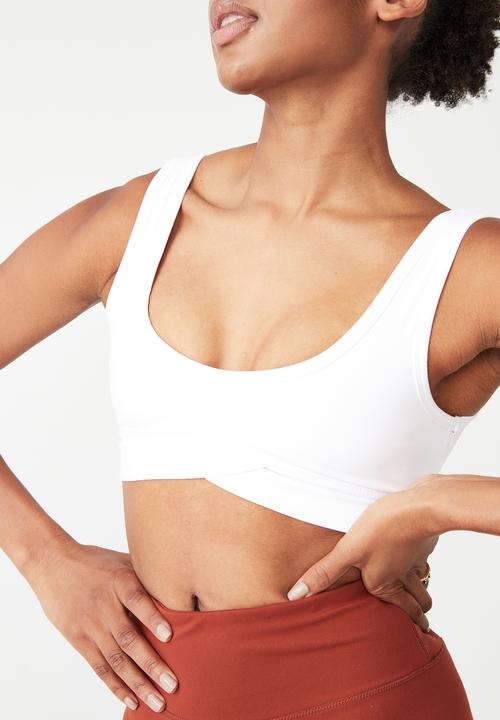 Cotton On - Ultra soft movement crop - white