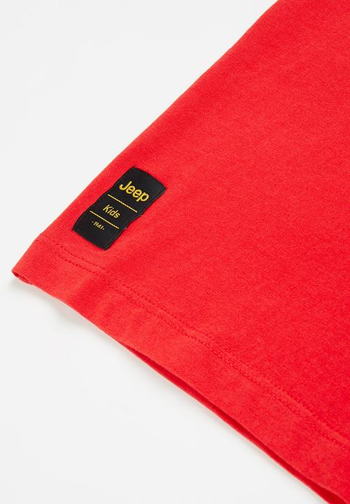 JEEP - Boys short sleeve graphic tee - red