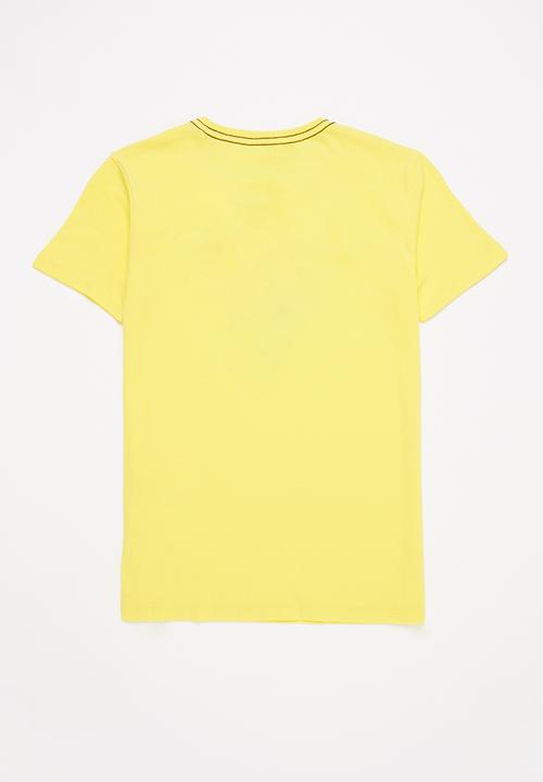 GUESS - Boys core triangle tee - yellow