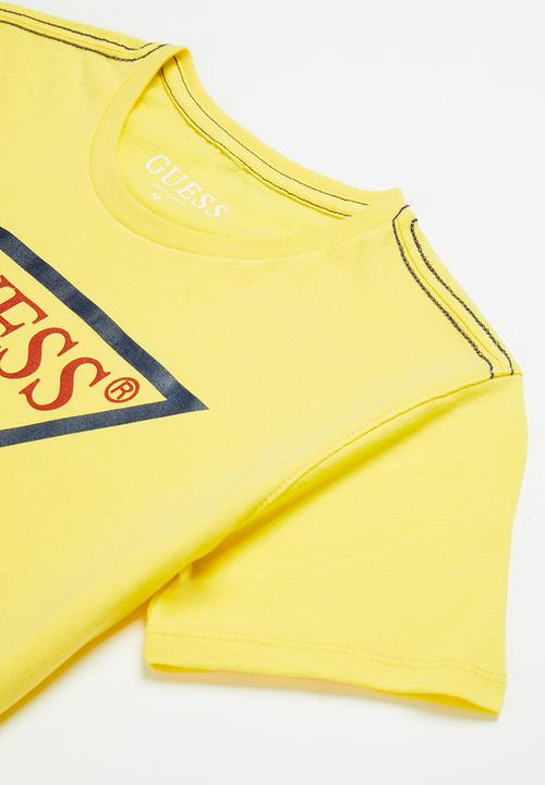 GUESS - Boys core triangle tee - yellow