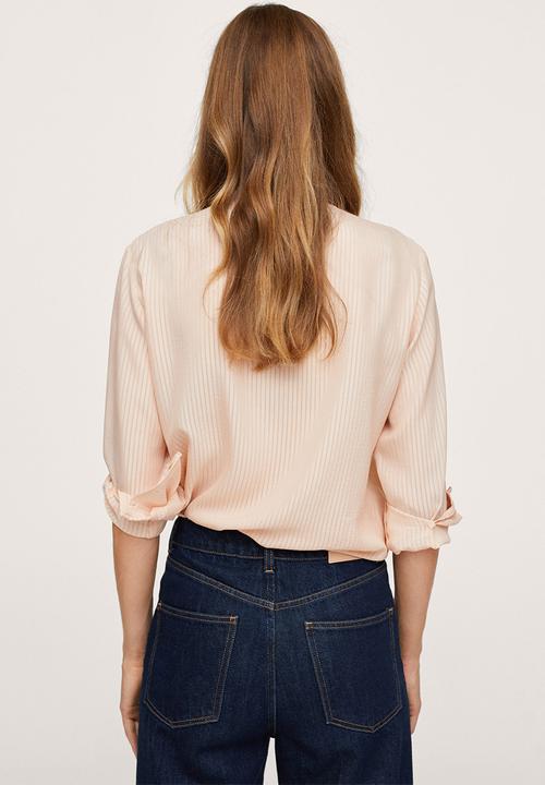 MANGO - Blouse blanca - light beige