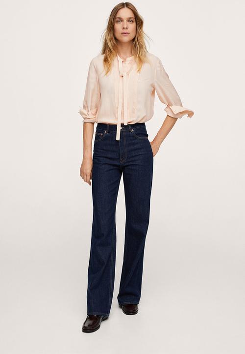 MANGO - Blouse blanca - light beige