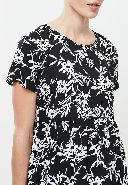 edit Maternity - Babydoll top - mono floral