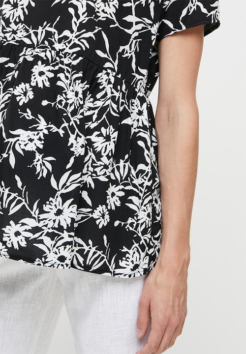 edit Maternity - Babydoll top - mono floral