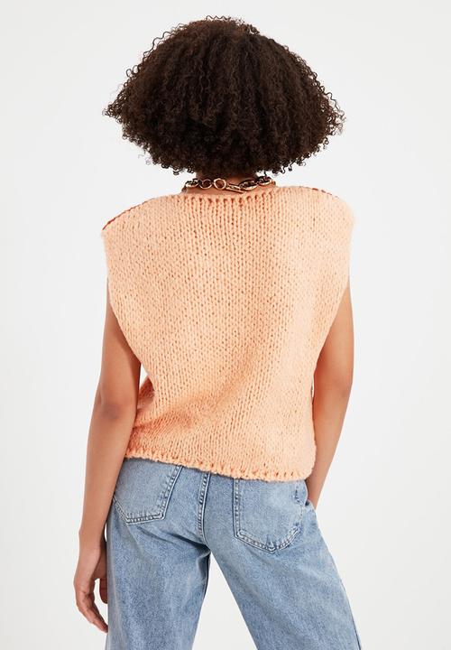 Trendyol - Color block knitwear sweater - cinnamon