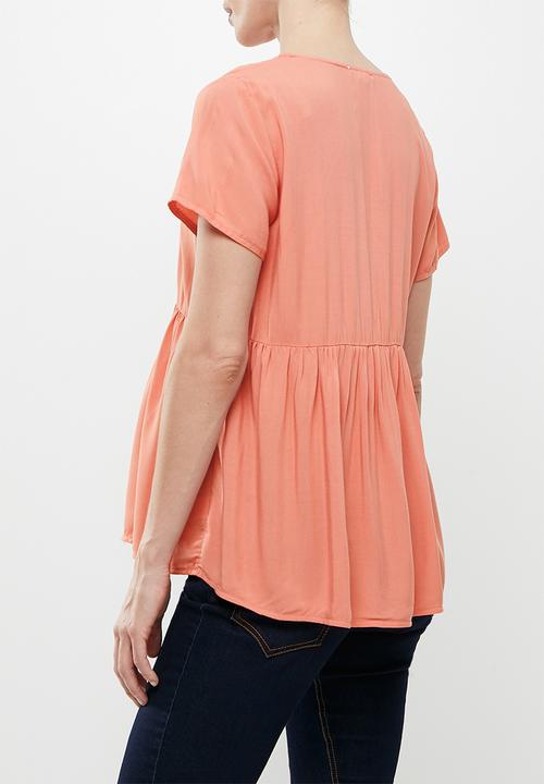 edit Maternity - Babydoll top - canyon clay1