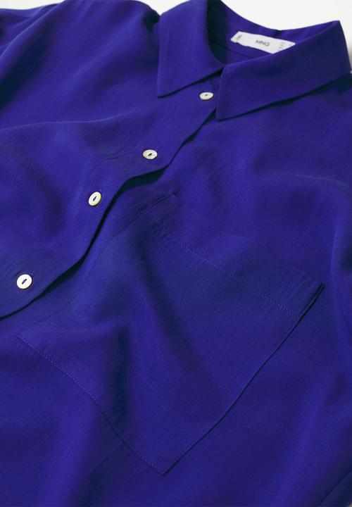 MANGO - Shirt lima - medium blue